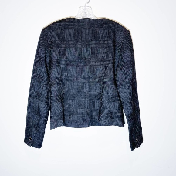 Club Monaco Polished topper Plaid Embroidered Size 6 - Picture 4 of 5